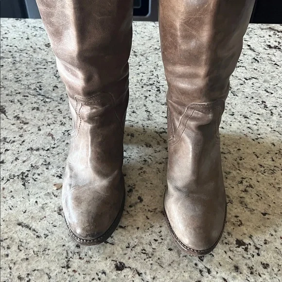 Frye Brown Leather Riding Boots